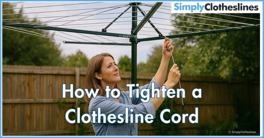 How to Tighten a Clothesline Cord - Simply Clotheslines
