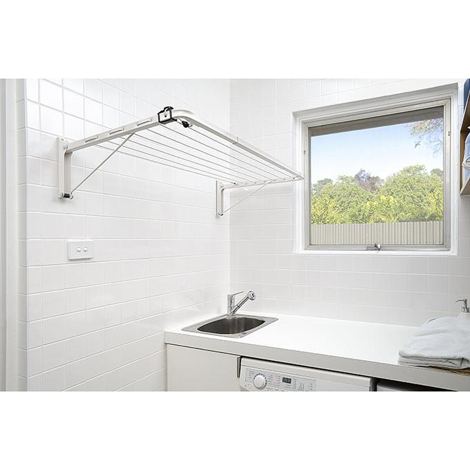 Wall Mounted Clothes Line Laundry Drying Rack Bunnings Austral