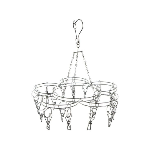 Flower Style ENVIRO Stainless Steel Hanger Including 20 Stainless Steel Pegs - Simply Clotheslines