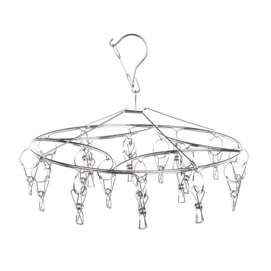 Round ENVIRO Stainless Steel Hanger With 20 x 316 Stainless Steel Pegs - Simply Clotheslines