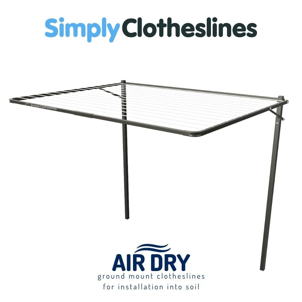 Air Dry 3300 Fold Down Clothesline - Made to Order - Simply Clotheslines