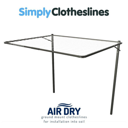 Air Dry 3300 Fold Down Clothesline - Made to Order - Simply Clotheslines