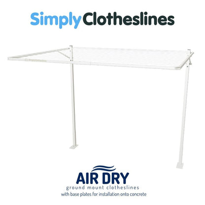 Air Dry 3300 Fold Down Clothesline - Made to Order - Simply Clotheslines