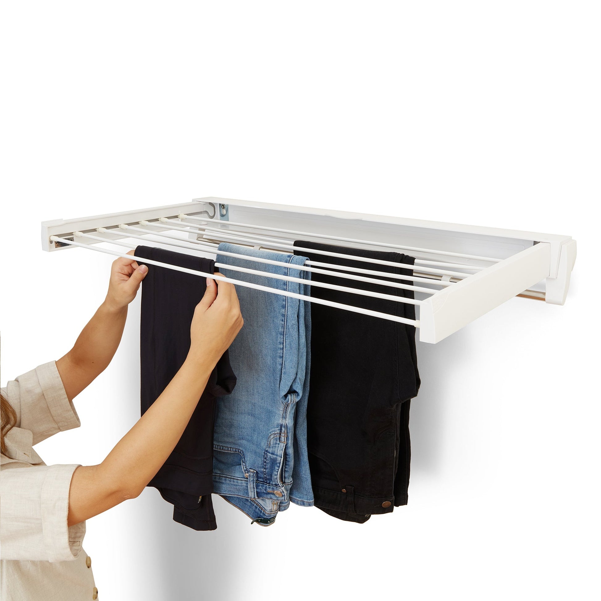 Artweger ArtDry 100 - Indoor Wall - Mounted Clothes Airer Drying Rack - Simply Clotheslines