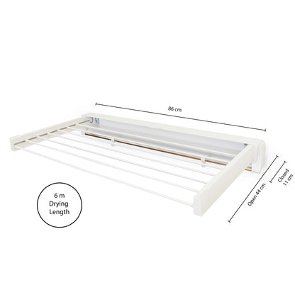 Artweger ArtDry 80 - Indoor Wall - Mounted Clothes Airer Drying Rack - Simply Clotheslines
