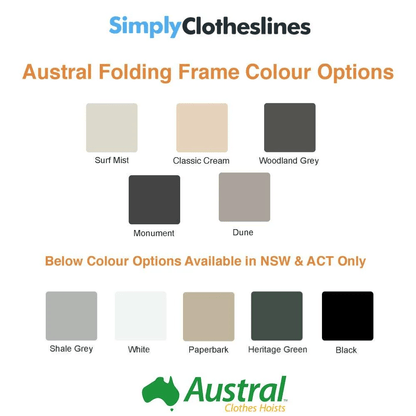 Austral Compact 39 Fold Down Clothesline - Simply Clotheslines