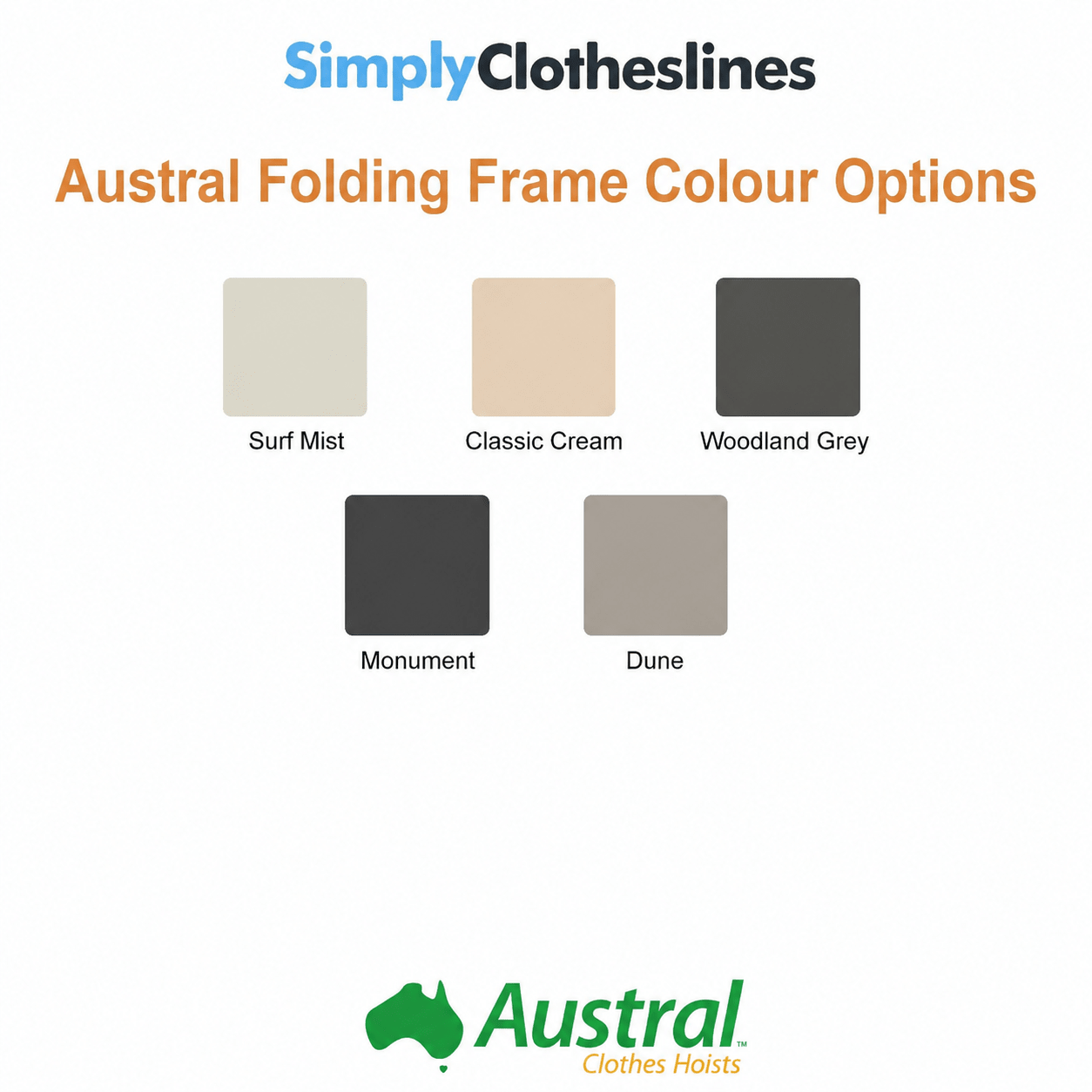 Austral Unit Line 15 Fold Down Clothesline - Simply Clotheslines