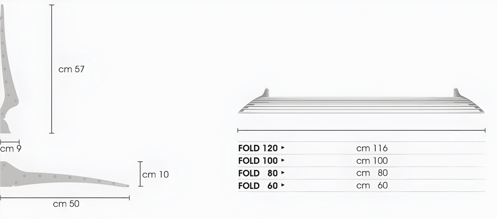 Foxydry Fold Wall Mounted Drying Rack - Simply Clotheslines