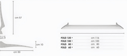 Foxydry Fold Wall Mounted Drying Rack - Simply Clotheslines