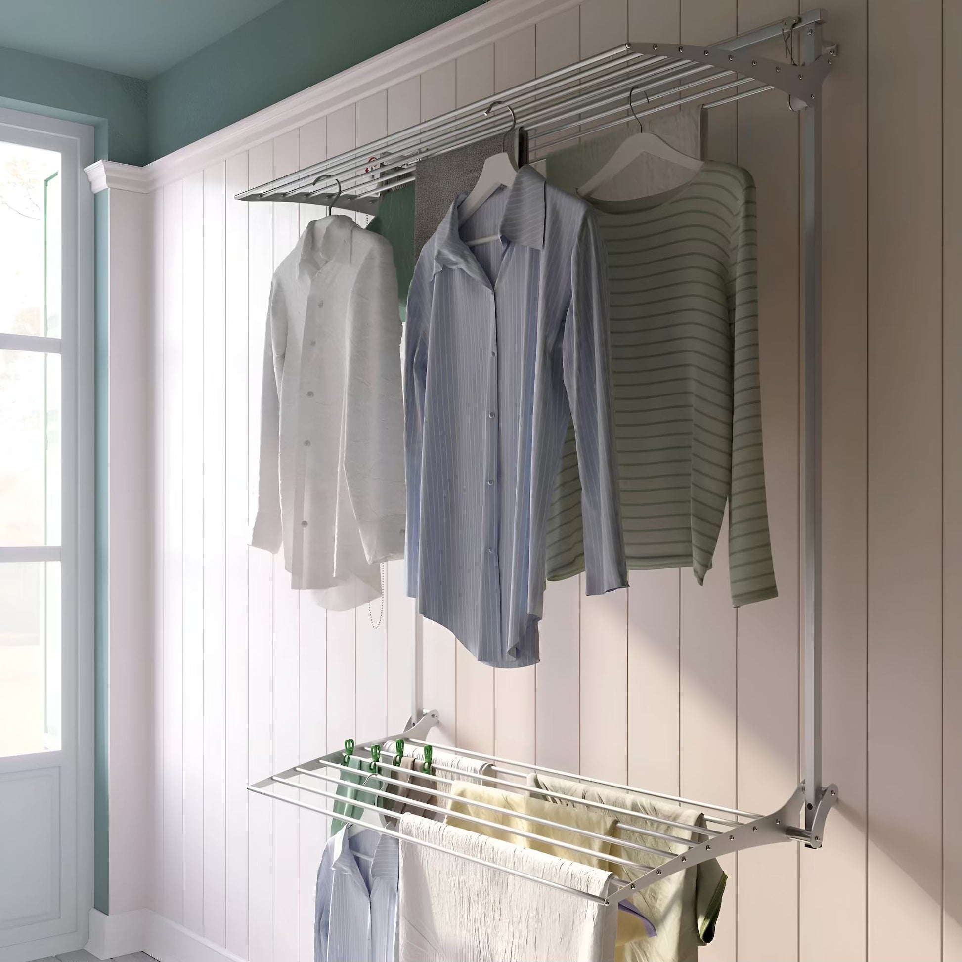 Foxydry Wall Plus - Wall Mounted Drying Rack - Simply Clotheslines