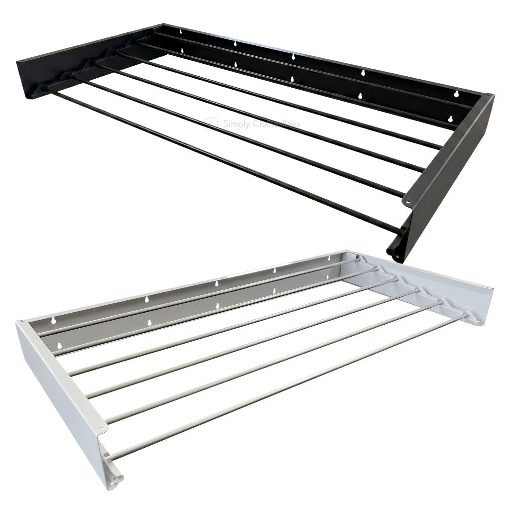 Air Dry - Wall Mount Fold Down Clothes Airer & Drying Rack - Simply Clotheslines