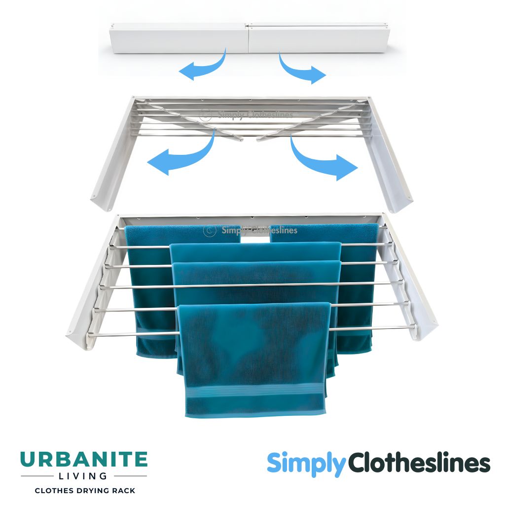 how to open an urbanite lilving drying rack image.