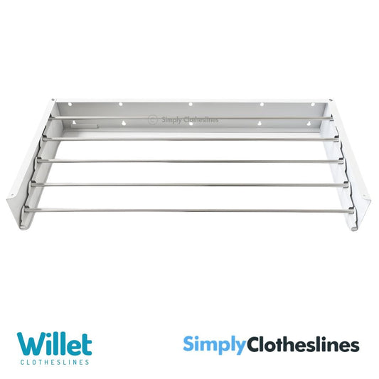 Willet - 80 Wall Mount Fold Down Clothes Airer & Drying Rack - Simply Clotheslines