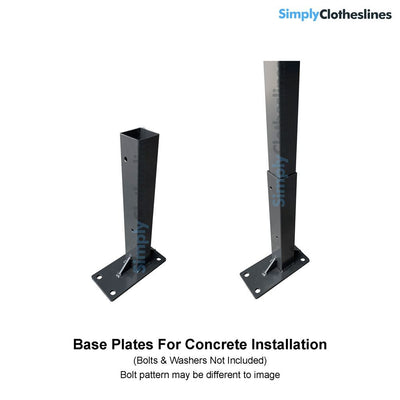 Air Dry Clothesline 1800 Series Ground Mount Kit - Simply Clotheslines