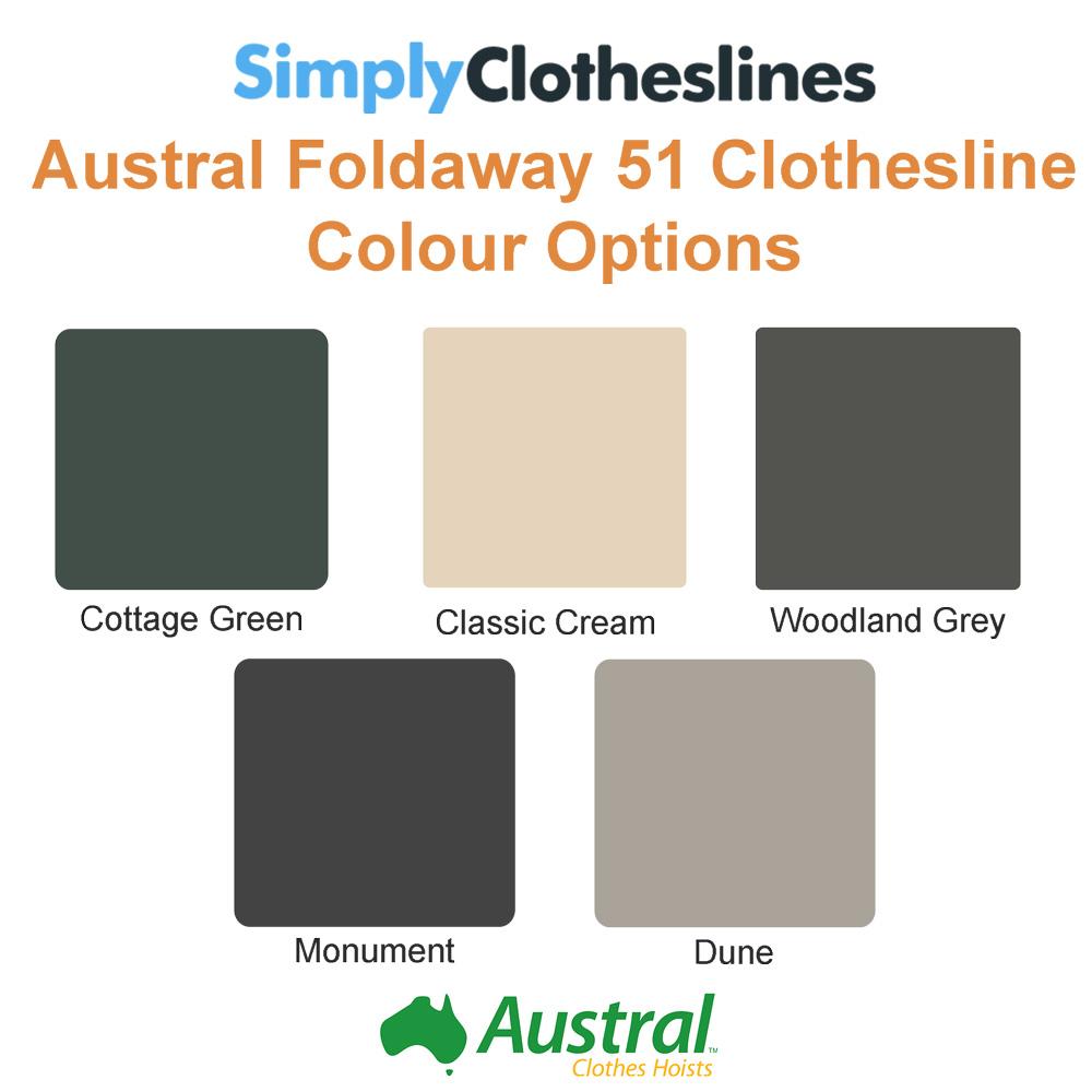 Austral Rotary Foldaway 51 Clothesline - Simply Clotheslines