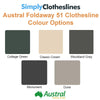 Austral Rotary Foldaway 51 Clothesline - Simply Clotheslines