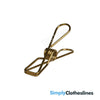Gold Twin Pack of Enviro Stainless Stainless Steel Clothes Pegs 40 Regular & 10 Large - Simply Clotheslines