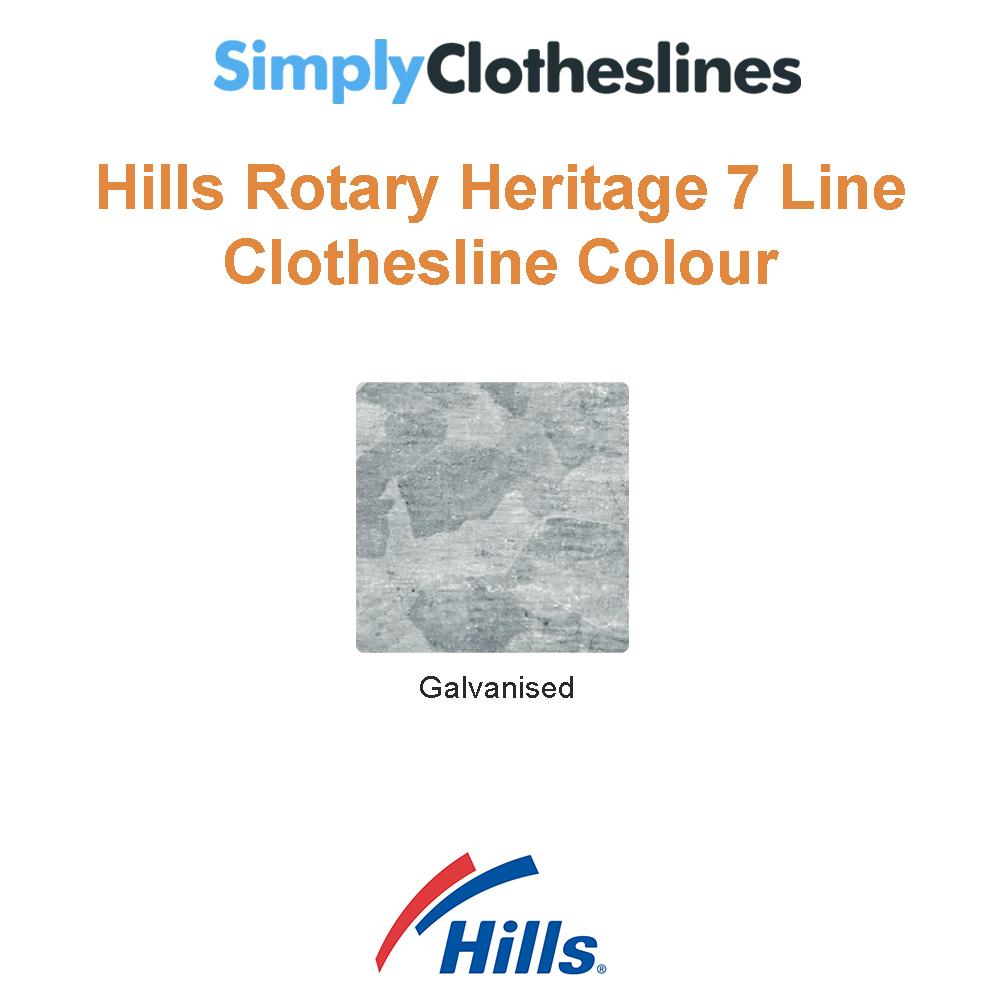 Hills Hoist Heritage 7 Line Rotary Clothesline - Simply Clotheslines