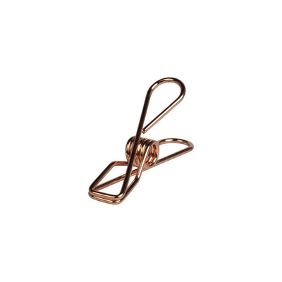 Rose Gold Twin Pack of Enviro Stainless Steel Clothes Pegs 40 Regular & 10 Large - Simply Clotheslines